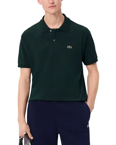 Lacoste Pique Classic Fit Polo Shirt In Green