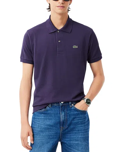 Lacoste Pique Classic Fit Polo Shirt In Purple
