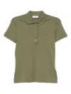 Lacoste Pique Polo Shirt In Green