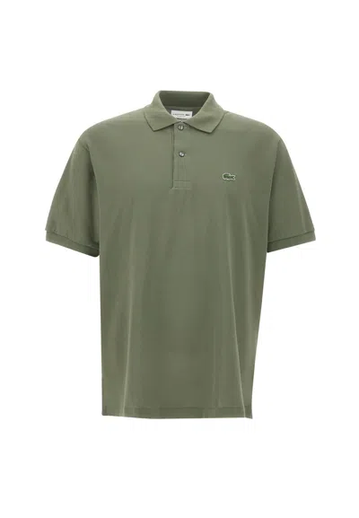 Lacoste Piquet Cotton Polo Shirt In Green