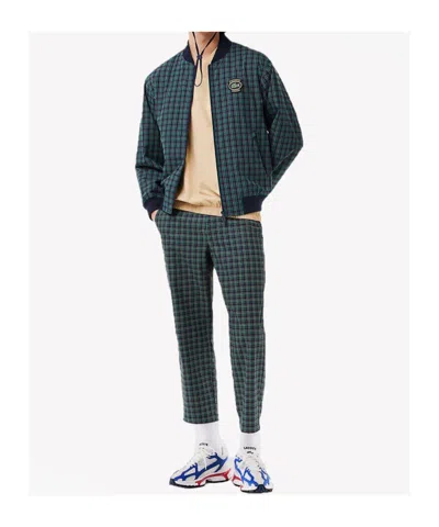 Lacoste Plaid Jacket In Yellow
