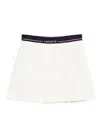 Lacoste Pleated Band Skirt In White