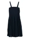 Lacoste Pleated Dress In Blue