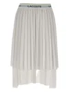 Lacoste Pleated Midi Skirt