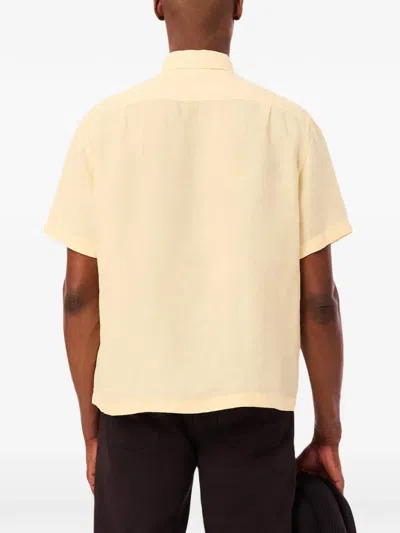 Lacoste Pocket Short-sleeve Shirt In Yellow