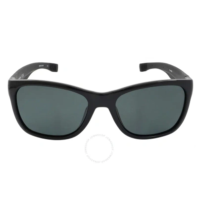 Lacoste Polarized Grey Square Unisex Sunglasses L662sp 001 54 In Black / Grey