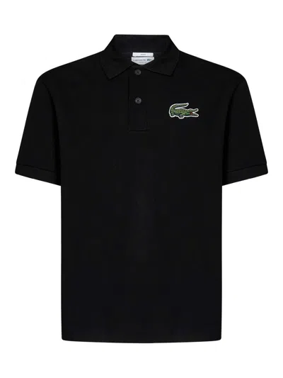 Lacoste Unisex Polo Shirt In Black