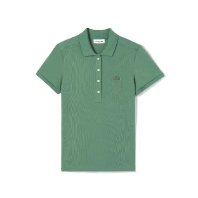 Lacoste Women's L.12.d Slim Fit Stretch Mini Piqué Polo - 32 In Green