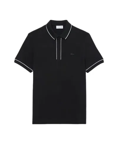 Lacoste Men's Regular Fit Paris Stretch Piqué Polo - 3xl - 8 In Black