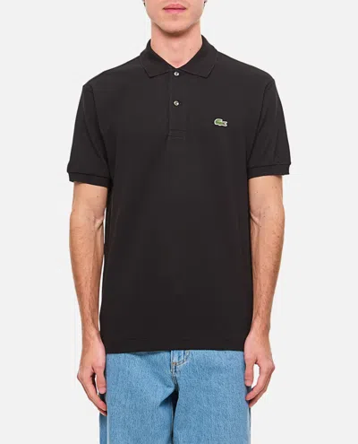 Lacoste Short-sleeved Polo Shirt In Brown