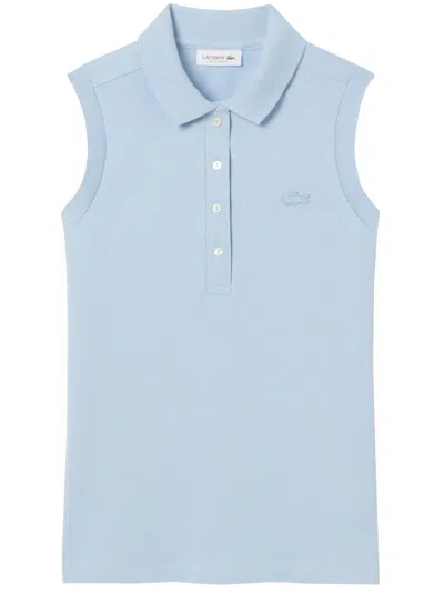 Lacoste Buttoned Sleeveless Polo Shirt In Multi