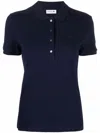 Lacoste Dark Blue Short-sleeved Polo Shirt In Blue