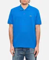 Lacoste Classic Fit L.12.12 Mens Short Sleeve Polo Shirt In Clear Blue