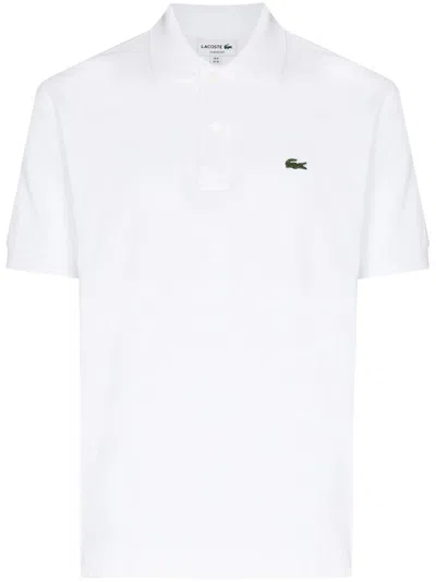 Lacoste Cotton Polo T-shirt In White