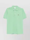 Lacoste Polo Collar Short Sleeves With Side Slits In Green
