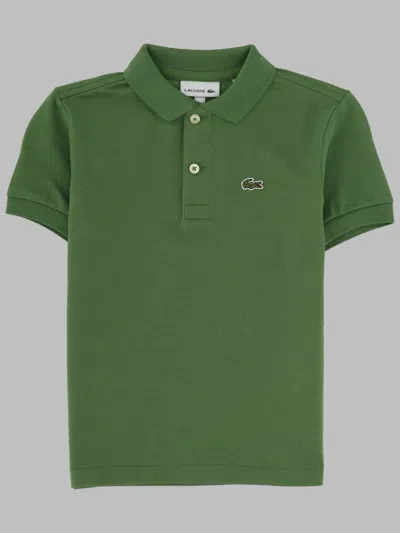 Lacoste Polo Con Logo In Green