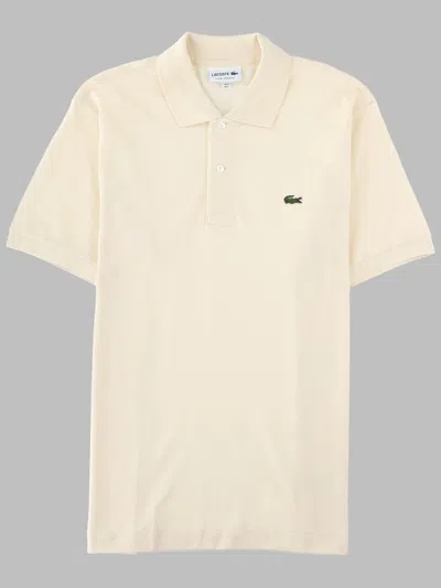Lacoste Polo Con Logo In Neutral