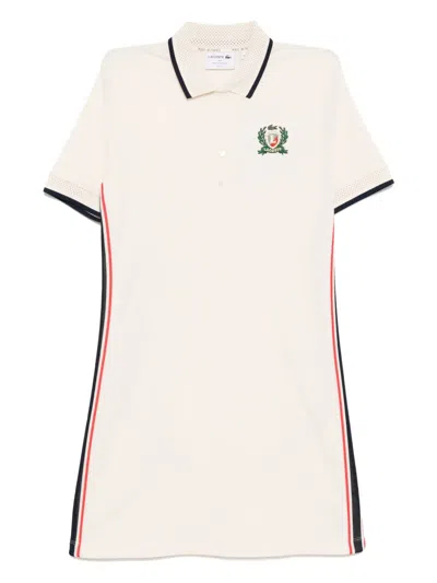 Lacoste Polo Dress In Nude