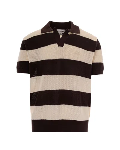 Lacoste Polo Golf Riga Marrone In Multi