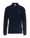 Lacoste Blue Piqué Polo Shirt In Blue