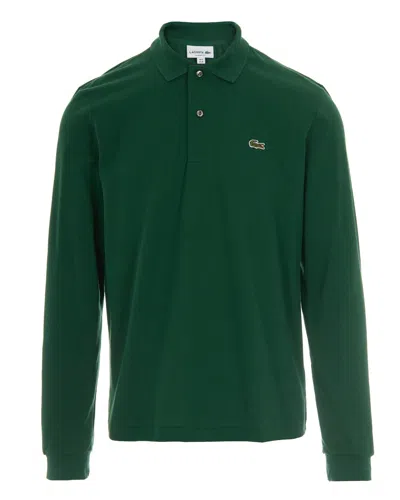 Lacoste Polo In Piquè Verde In Green