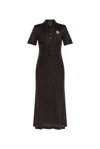 LACOSTE LACOSTE POLO MIDI DRESS