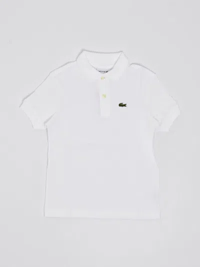 Lacoste Kids' Polo Polo In Bianco