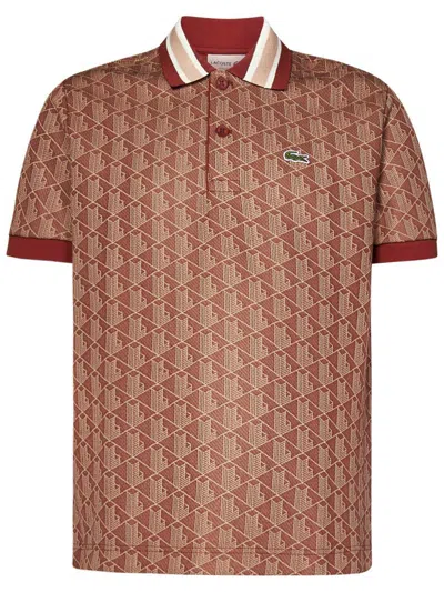 Lacoste Polo Shirt In Brown