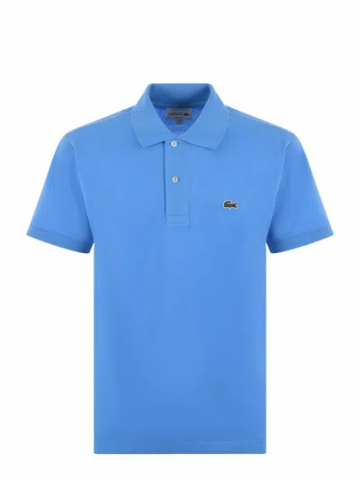 Lacoste Polo Shirt In Azzurro