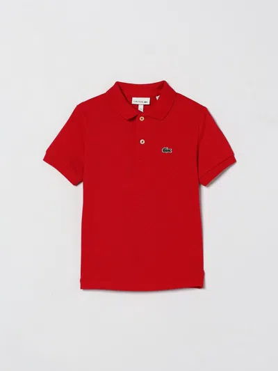 Lacoste Kids'  ポロシャツ ボーイ カラー レッド In Red