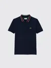 Lacoste Boys Petit Pique Polo Shirt In Blue