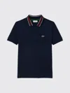Lacoste Boys Petit Pique Polo Shirt In Blue