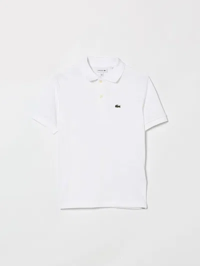 Lacoste Polo Shirt Kids  In White