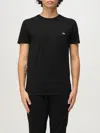 Lacoste Croc Crew-neck T-shirt Regular Fit In Black