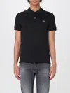 Lacoste Mens Classic Pique Long Sleeve Poloshirt In Black In Black