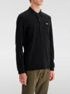Lacoste Black Piqué Polo Shirt In Black