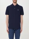 Lacoste Slim Fit Core Polo In Blue