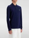 Lacoste Navy Blue Longsleeve Polo Shirt In Blau