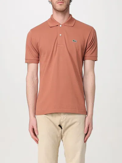 LACOSTE POLO SHIRT LACOSTE MEN COLOR BROWN,426078032