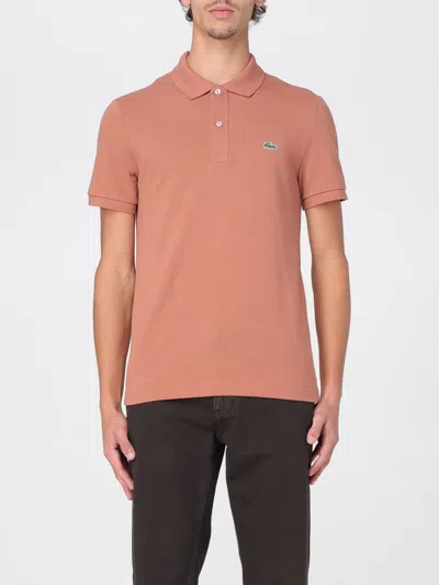 LACOSTE POLO SHIRT LACOSTE MEN COLOR BROWN,426079032