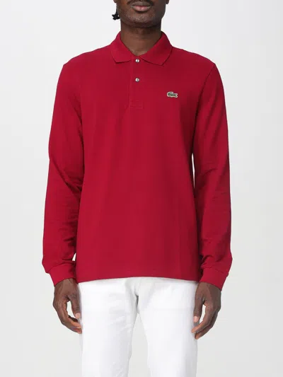 LACOSTE POLO SHIRT LACOSTE MEN COLOR BURGUNDY,H27468050