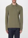 Lacoste Polo Shirt  Men Color Kaki In Green