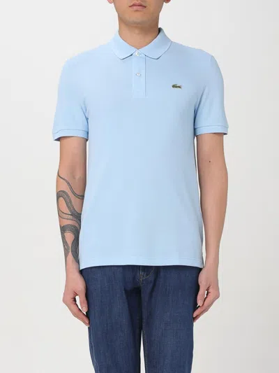Lacoste Short Sleeved Mens Polo Shirt In Blue