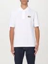 Lacoste Short Sleeves Polo Collar In Weiss