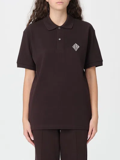 Lacoste Polo Shirt  Woman Color Brown In Burgundy