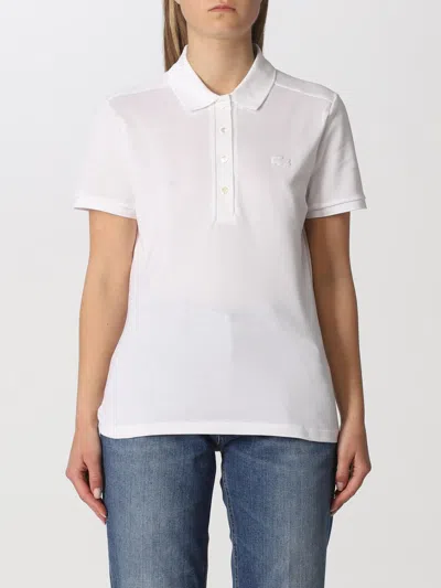 Lacoste Cotton Pique Polo In White