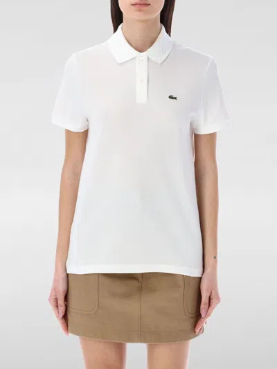 LACOSTE POLO SHIRT LACOSTE WOMAN COLOR WHITE,G71477001