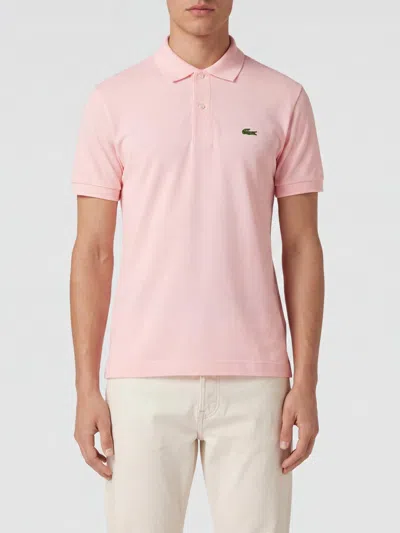 Lacoste Polo Shirt Men Color Pink In Neutral