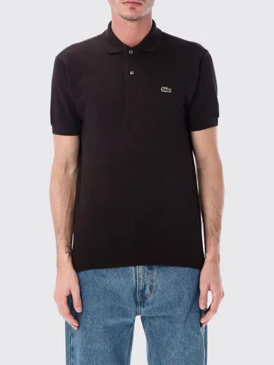 Lacoste Polo Shirt  Men Color Ebony In Black