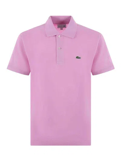 Lacoste Polo Shirt In Nude & Neutrals